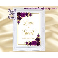 Eggplant love is sweet sign, Plum love is sweet sign, (19w)